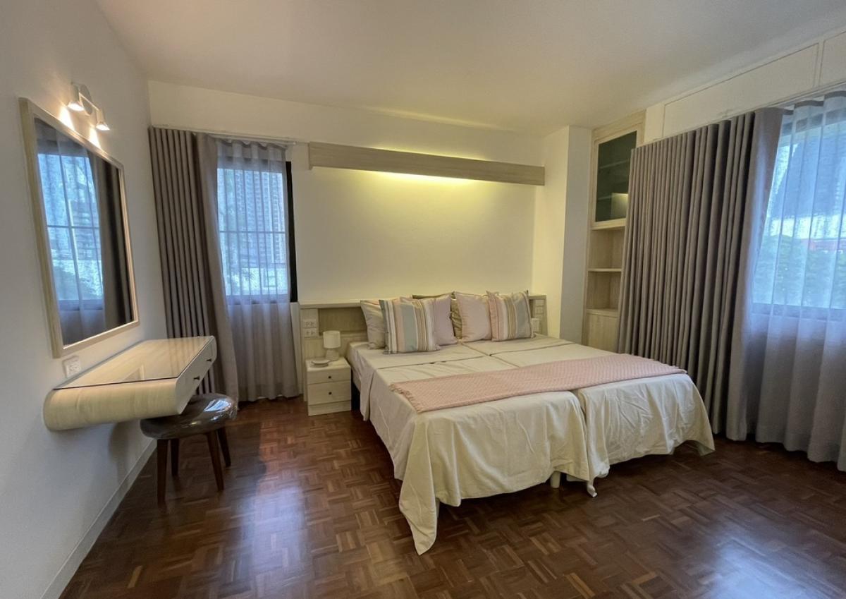 For RentCondoSukhumvit, Asoke, Thonglor : 📢👇Newly renovated unit , special offer free WiFi , huge size of 2 bedrooms, fully furnished.