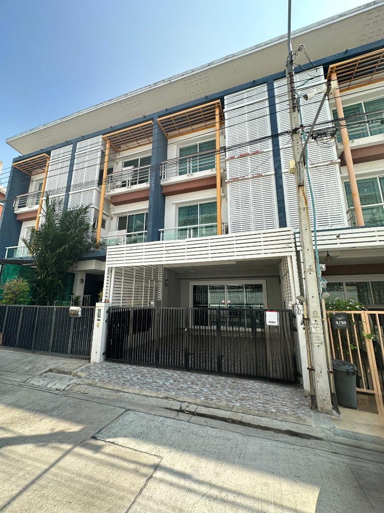 For RentTownhomeVipawadee, Don Mueang, Lak Si : Townhouse for rent, 3 floors, next to Vibhavadi Road, inbound