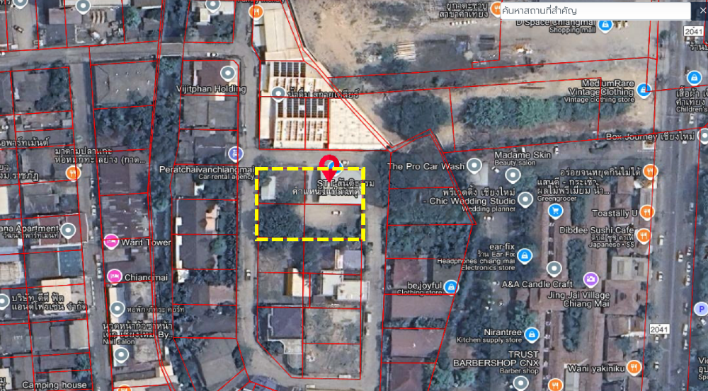 For SaleLandChiang Mai : Beautiful land for sale in Chiang Mai, good location, suitable for investment or building a house.