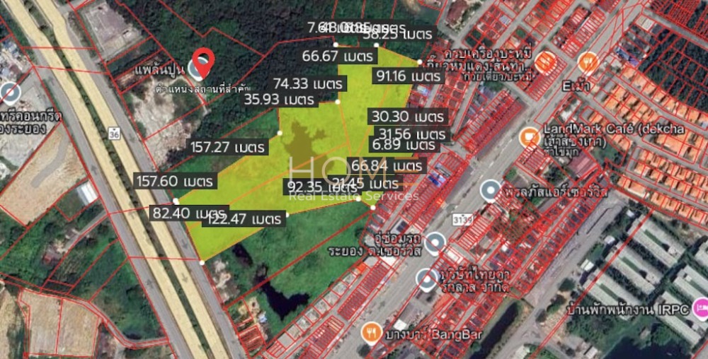 ขายที่ดินระยอง : 🟨 ที่ดินระยอง 24 ไร่ ติดถนนสุขุมวิท ใกล้เซ็นทรัลระยอง 🟨 (FOR SALE) NUT2090 