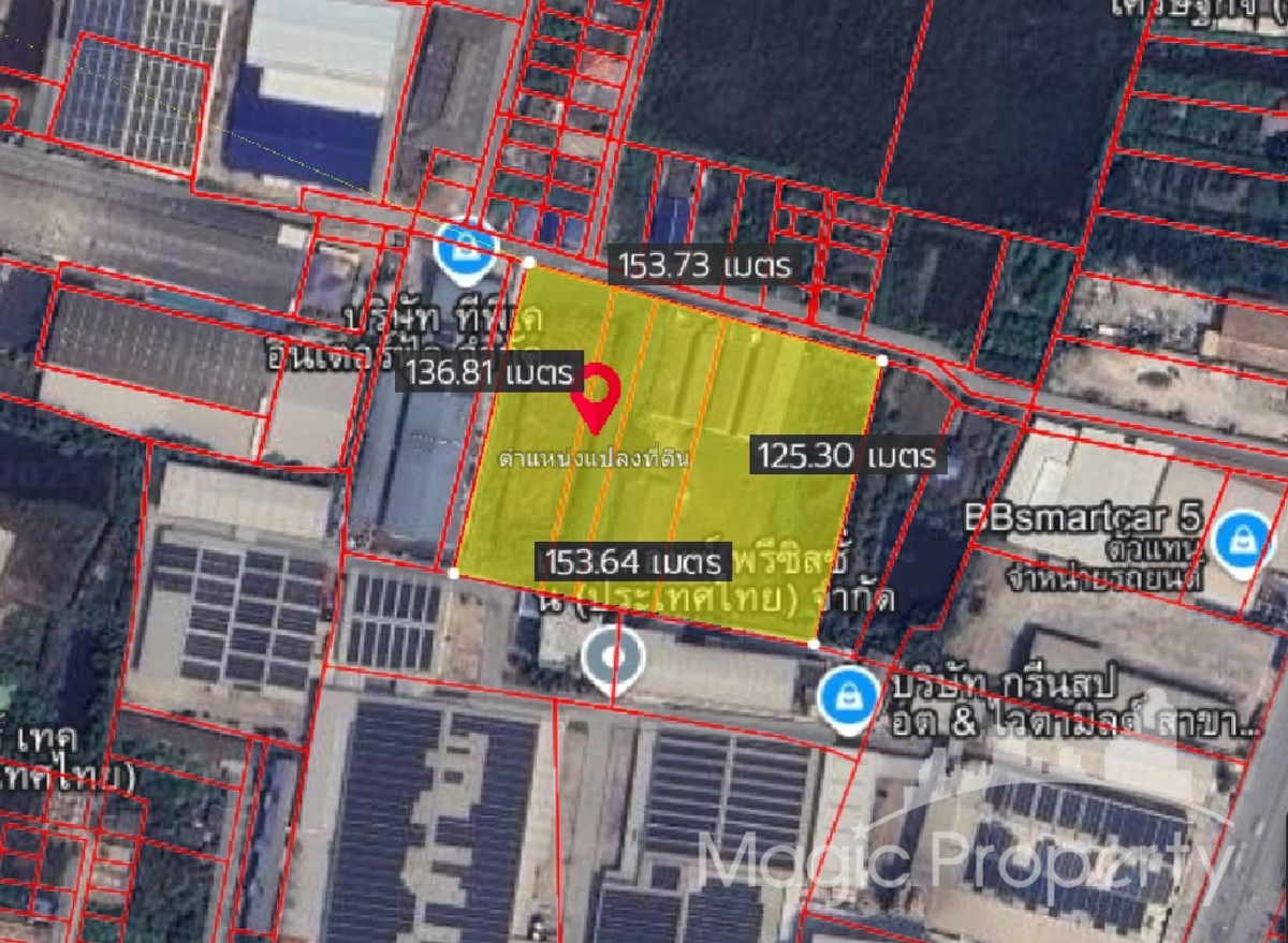 For SaleLandMahachai Samut Sakhon : Purple Area Land 3-1-35 Rai for sale Khlong Maduea 15, Krathum Baen, Samut Sakhon