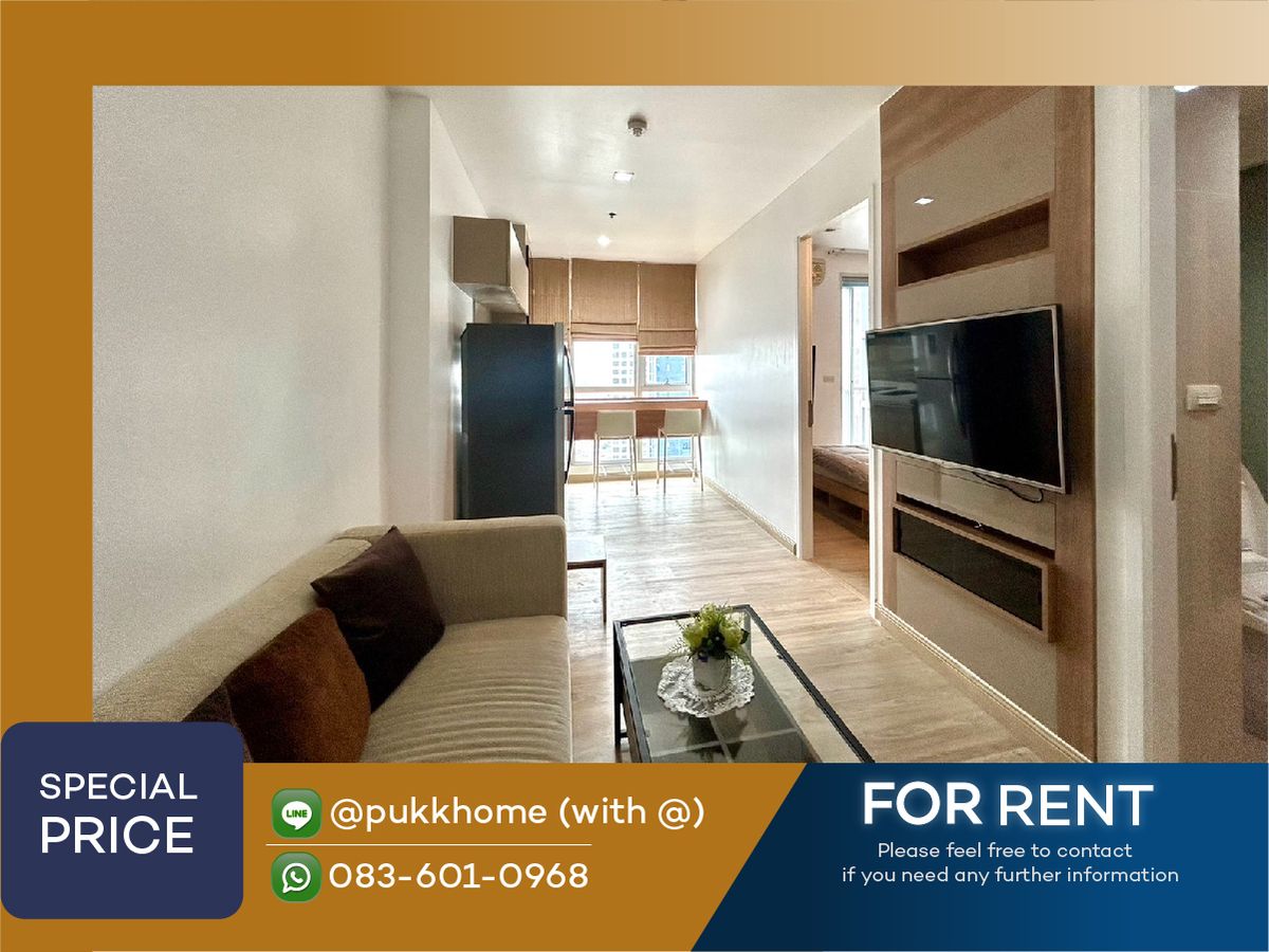 For RentCondoOnnut, Udomsuk : For rent Rhythm Sukhumvit 50 🚋BTS On Nut / Size 35 sq m. 1 bedroom, divided into separate rooms✨