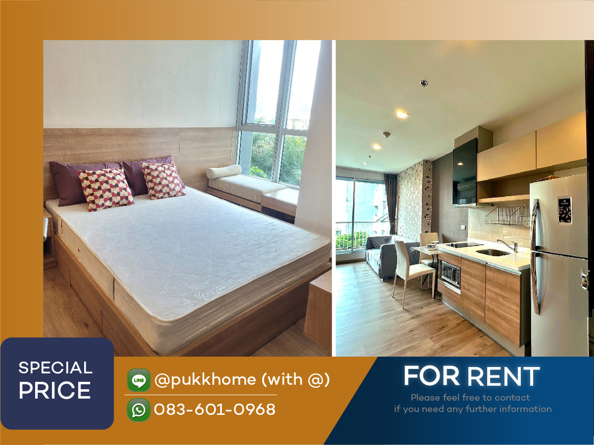 ให้เช่าคอนโดอ่อนนุช อุดมสุข : Rhythm Sukhumvit 50  | 35 ตร.ม. ห้องเเต่งสวย 📞 Line : @pukkhome (with @) , 083-601-0968