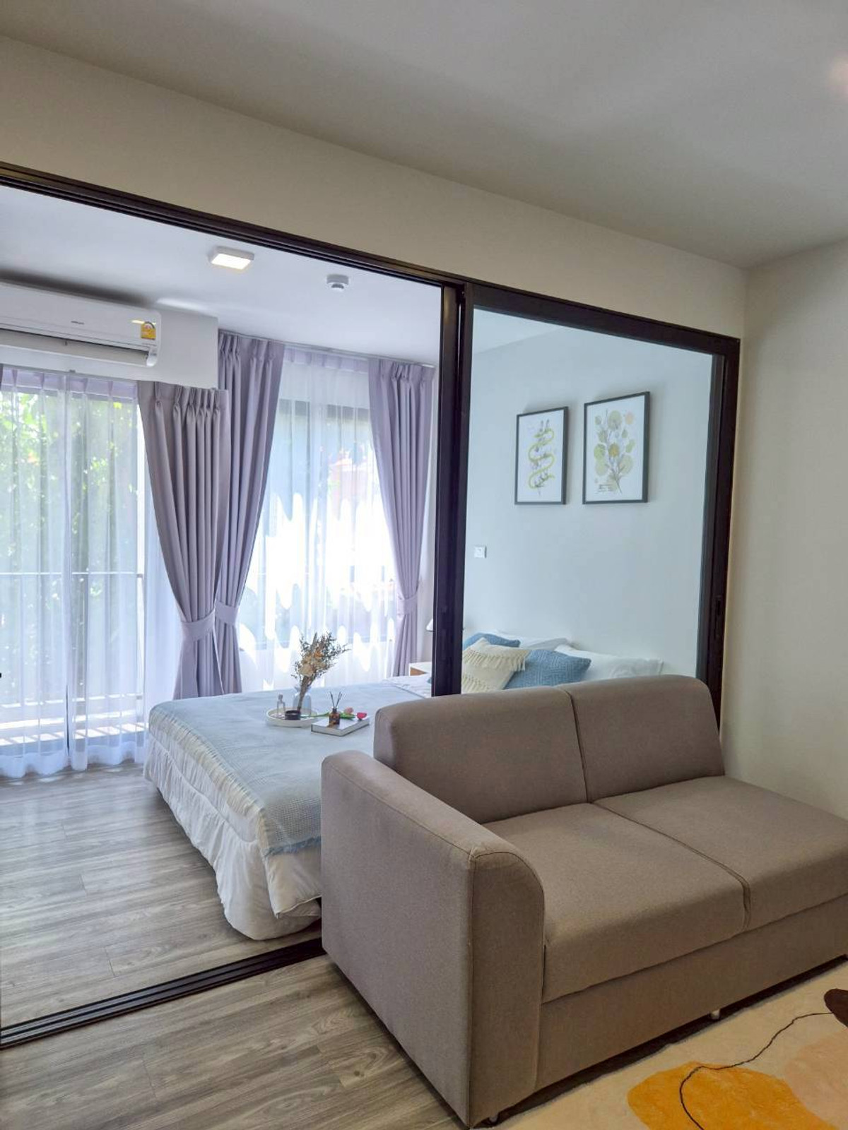 For RentCondoPathum Thani,Rangsit, Thammasat : 🔥Pun. #For rentMonteRSU Minimal condo, fully furnished, near Rangsit University.