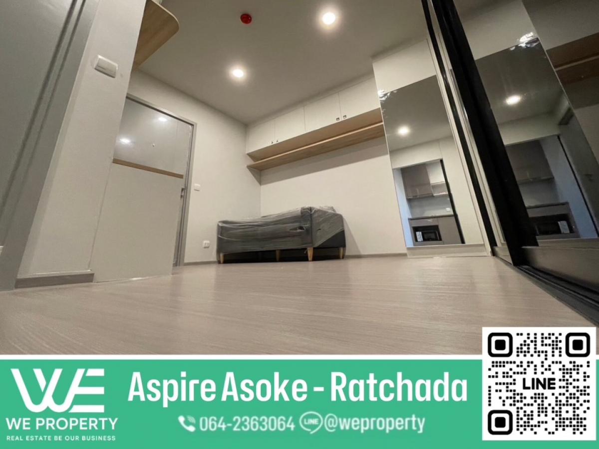 For SaleCondoRama9, Petchburi, RCA : North, beautiful room, good price, furnished⭐Aspire Asoke-Ratchada