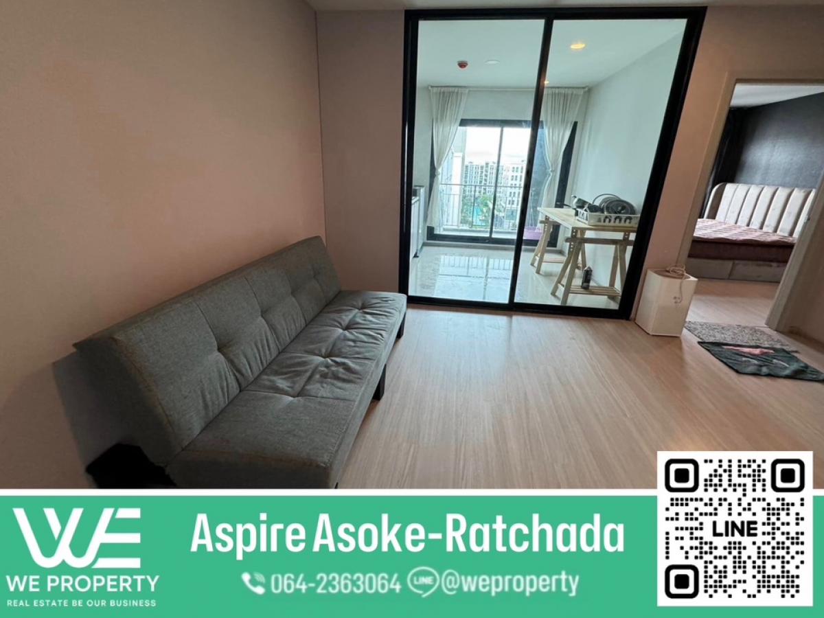 For SaleCondoRama9, Petchburi, RCA : North, large room, good price⭐Aspire Asoke-Ratchada (Aspire Asoke-Ratchada)