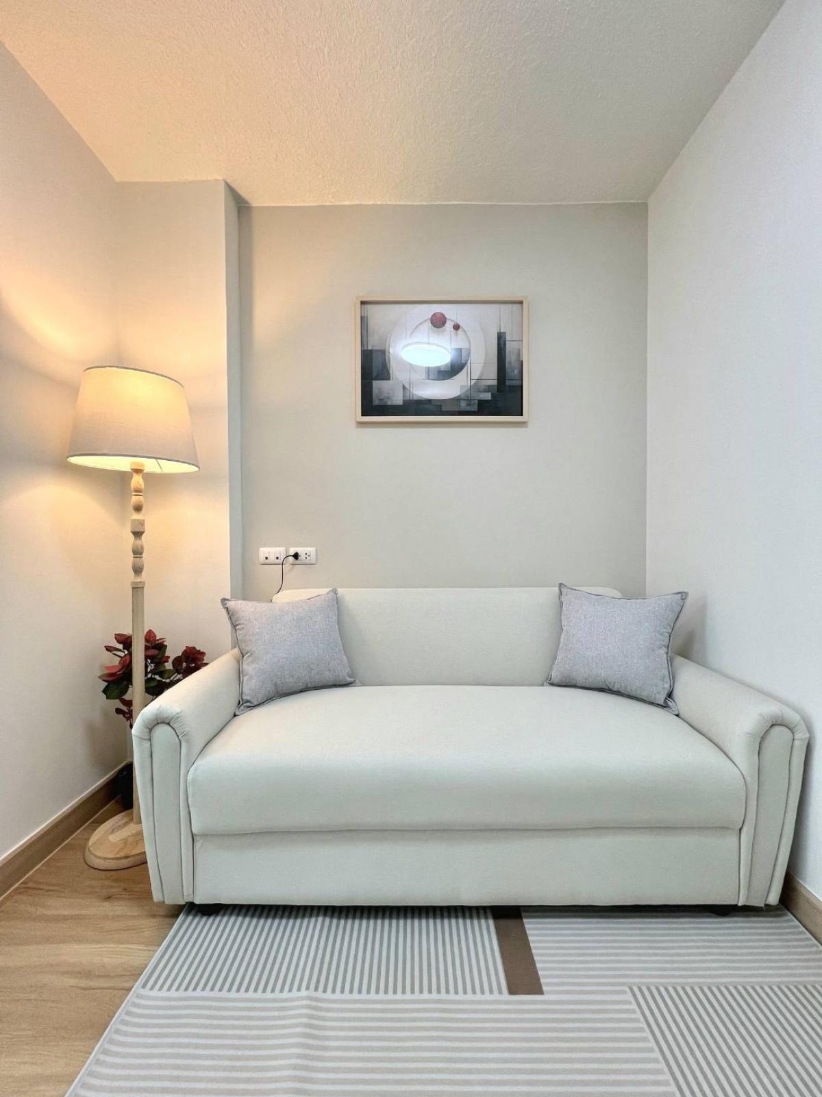 For SaleCondoLadkrabang, Suwannaphum Airport : 🎉A beautiful condo like this, with a salary of 💥14,000💥, you can own it ((Lumpini Ville On Nut-Lat Krabang 2)) Newly decorated 🎁 with electrical appliances, stay in your favorite corner, even if you are single, live comfortably✨ Hurry up and be the owner