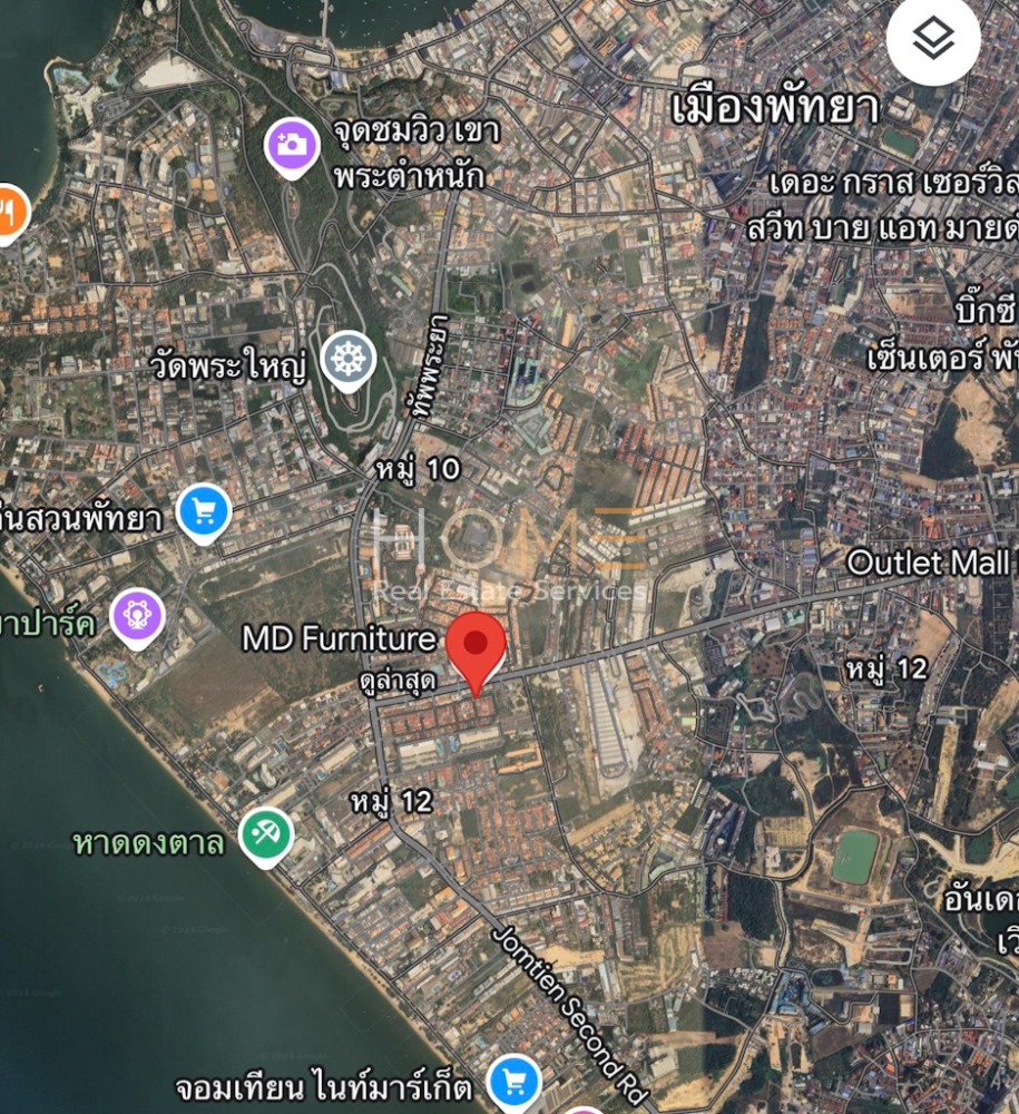 For SaleLandPattaya, Bangsaen, Chonburi : Land on Thepprasit Road Pattaya / (SALE) NEWC288