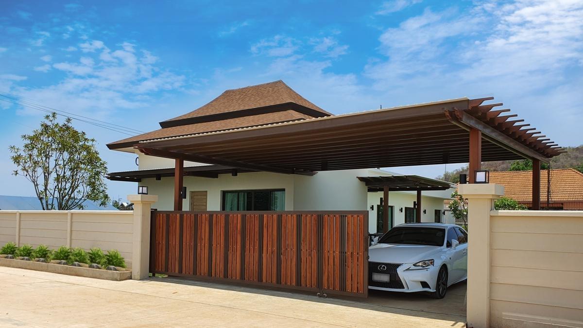 For SaleHouseHuahin, Prachuap Khiri Khan, Pran Buri : ⭐️🚩Pranatarn Pool villa Pranathan Hua Hin-Pranburi, a luxurious vacation home, a comfortable atmosphere, quiet, with a private swimming pool.