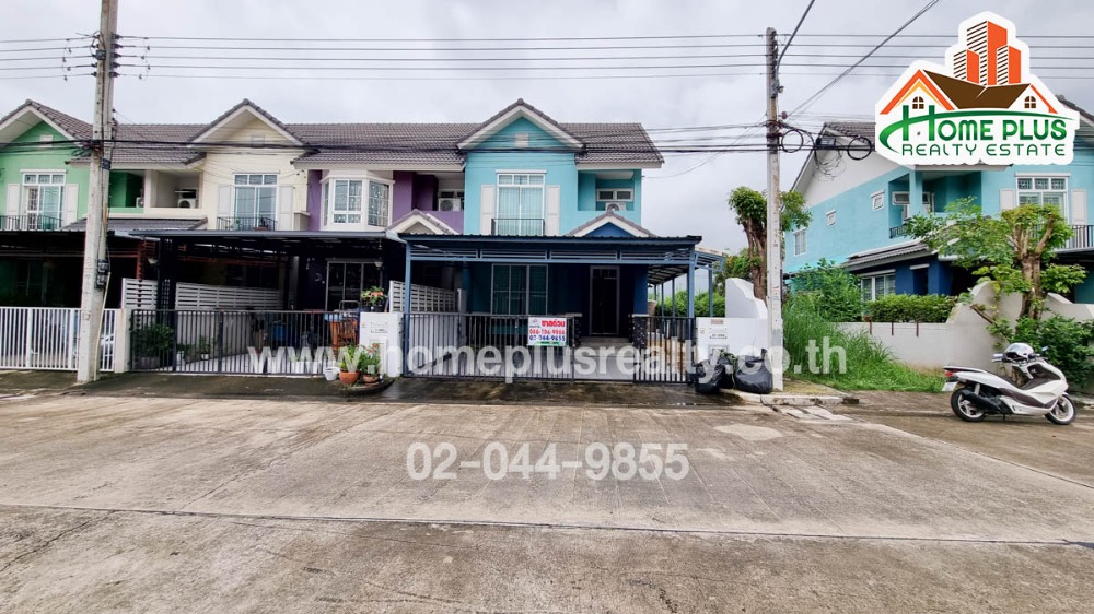 For SaleTownhomePathum Thani,Rangsit, Thammasat : For rent/sale: The Foriec Village, Rangsit-Khlong 4 (corner house), near Market Village shopping center