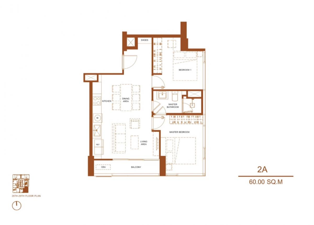 ขายดาวน์คอนโดราชเทวี พญาไท : 📍ขายดาวน์ Suhsh Ratchathewi ขนาด 60 Sq.m 2 bed 2 bath Simplex เพียง 16.99 MB ชั้นสูงวิวไม่บล็อค
