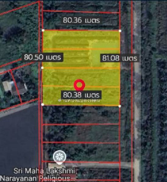 For SaleLandPathum Thani,Rangsit, Thammasat : Land for sale in Khlong 7 Thanyaburi, only 1.4 km from Rangsit-Nakhon Nayok Road, 4 rai  12,000,000 baht