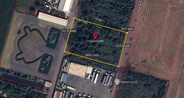 For SaleLandLadkrabang, Suwannaphum Airport : Land for sale on the road along Khlong Mon, Lat Krabang, area 2 rai, selling for 5,000,000 million baht per rai, Lat Krabang, Bangkok