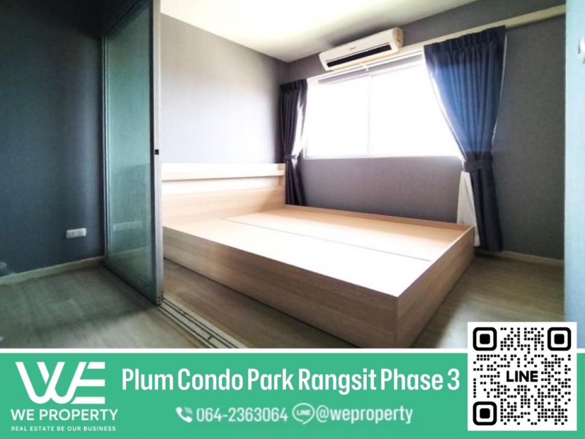 For SaleCondoPathum Thani,Rangsit, Thammasat : New room, beautiful condition ⭐️Plum Condo Park Rangsit Phase 3