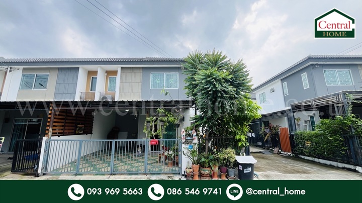 For SaleTownhomeMahachai Samut Sakhon : Townhouse Pruksa 117 Petchkasem 91 - Phutthasakorn, corner house, cheap price