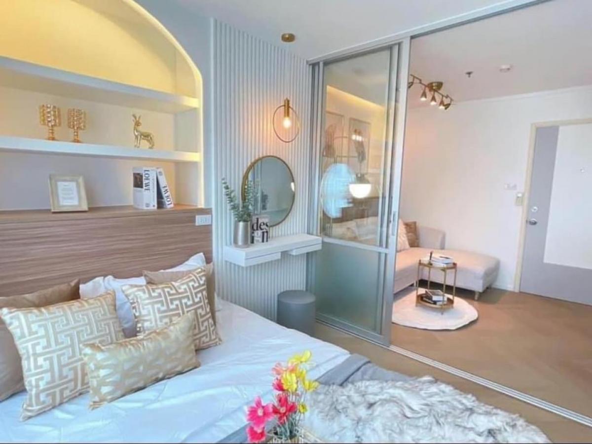 ให้เช่าคอนโดพระราม 9 เพชรบุรีตัดใหม่ RCA : ห้องสวย ใหม่ยกห้อง เฟอร์+ไฟฟ้า  Lumpini Park Rama9 - Ratchada 1 bed ขนาด 27 Sq.m เพียง 12,500 ติดต่อ 086-795-9997