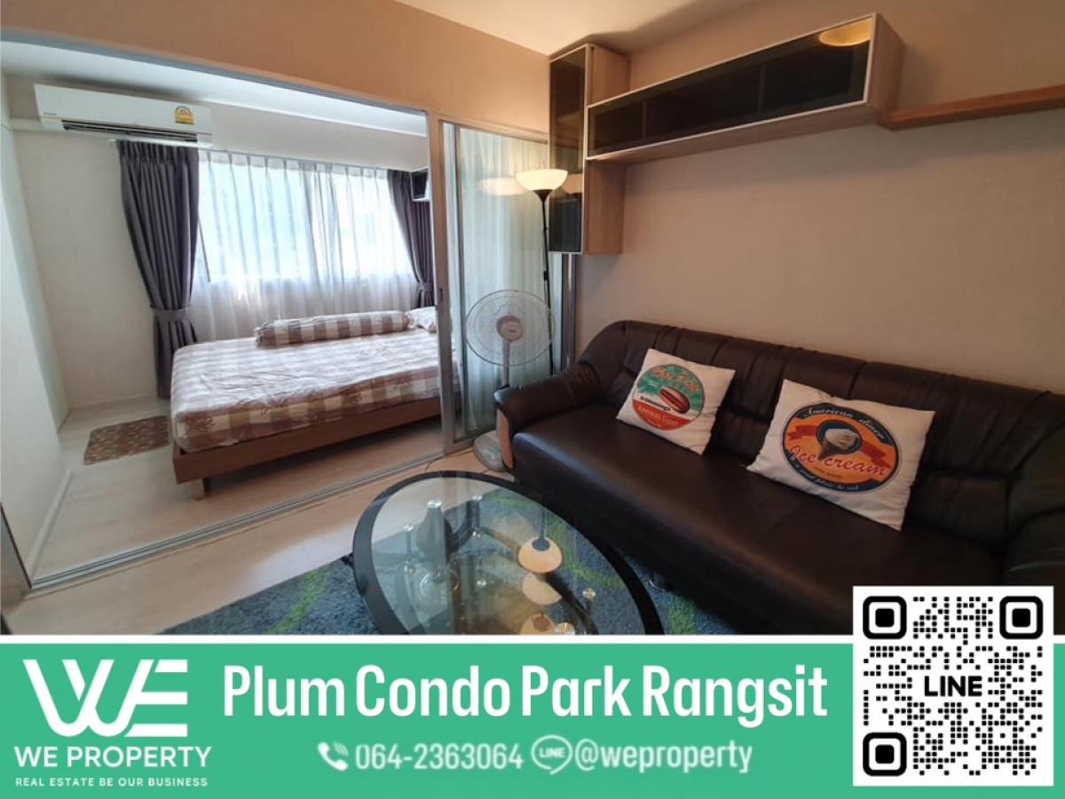 For SaleCondoPathum Thani,Rangsit, Thammasat : Fully furnished, ready to move in ⭐️Plum Condo Park Rangsit