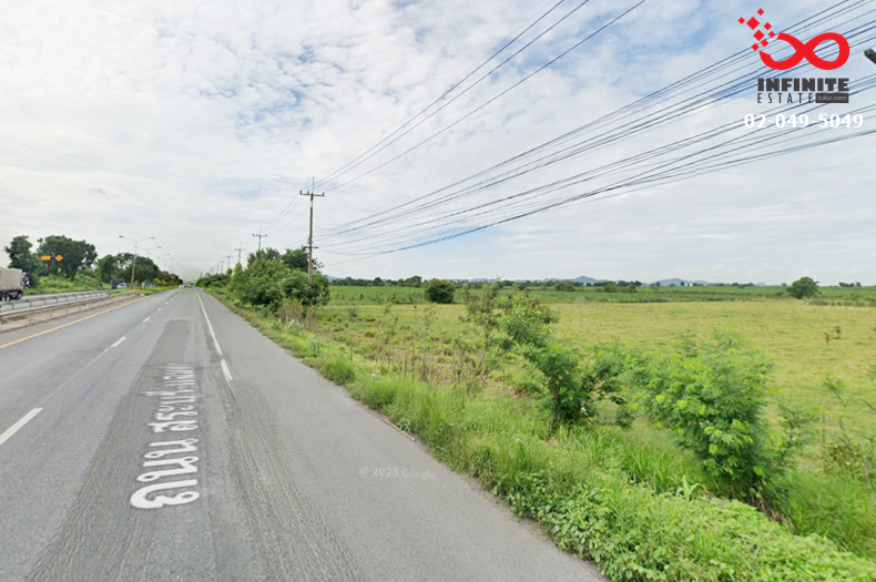 For SaleLandLop Buri : Land for sale, 6 rai, 396 square wa, Saraburi-Lomsak Road, Phatthana Nikhom District, Lop Buri