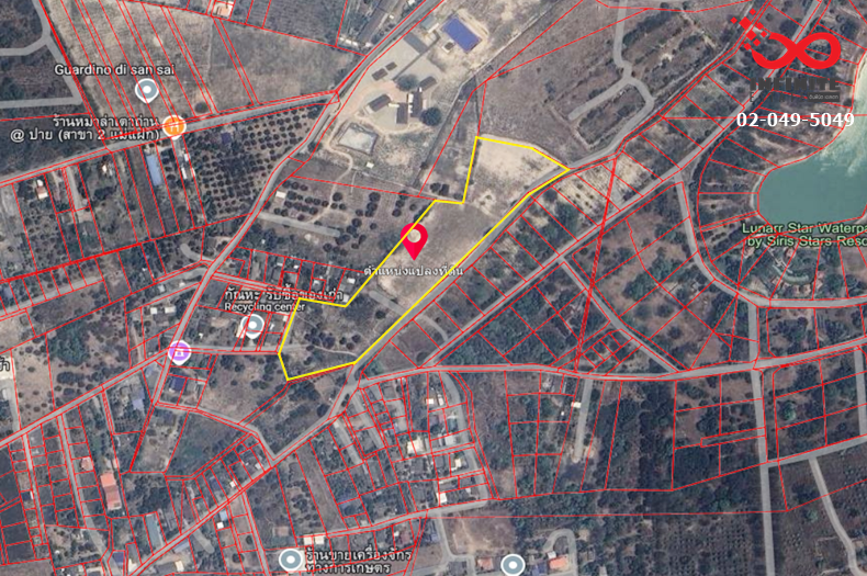 For SaleLandChiang Mai : Mango orchard land for sale, area 16 rai 199 square wa, San Sai District, Chiang Mai