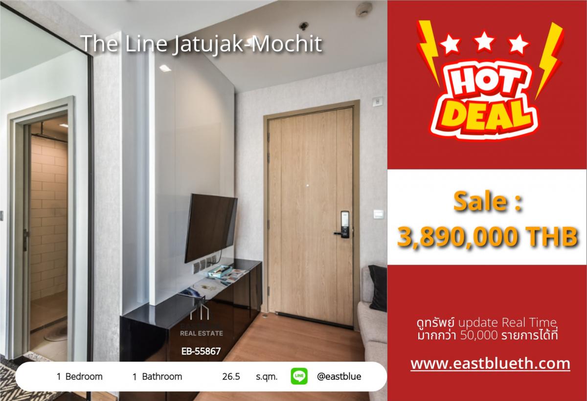 For SaleCondoSapankwai,Jatujak : Condo The Line Chatuchak-Mo Chit Ready to move in!
Near BTS/MRT Mo Chit starting at only 3.89 million THB!