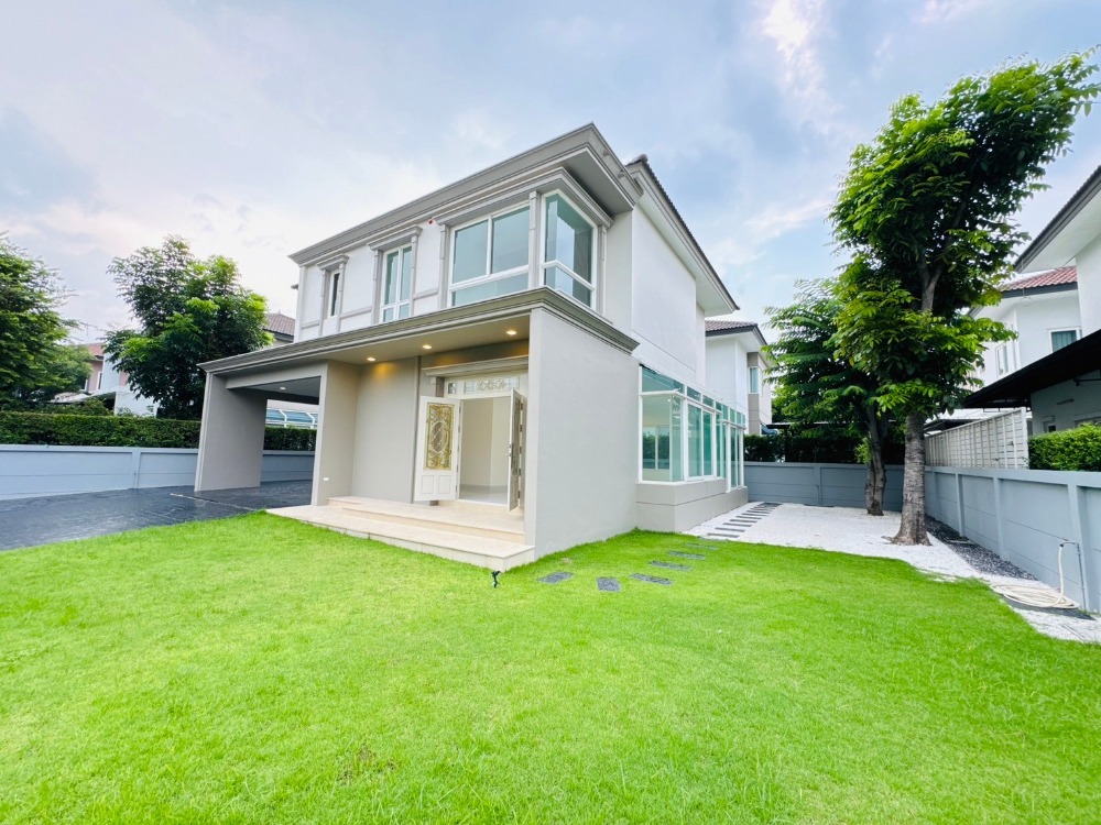 ขายบ้านปิ่นเกล้า จรัญสนิทวงศ์ : ขายบ้านเดี่ยว เดอะ แกรนด์ ปิ่นเกล้า 4 ห้องนอน 4 ห้องน้ำ 4 จอดรถ บนที่ดิน 100 ตร.วา บ้านผนังกระจก เชื่อมสวนข้างบ้าน โปร่งสบาย เดินทางสะดวก ติดถนนใหญ่ ปิ่นเกล้า-บรมราชชนนี