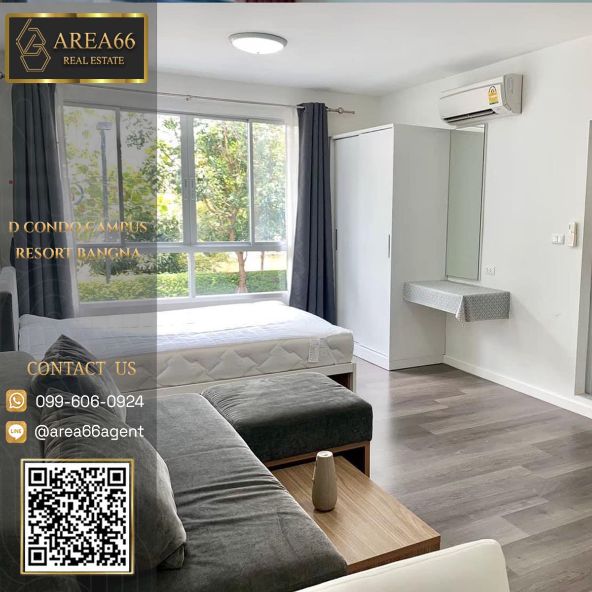 For SaleCondoBangna, Bearing, Lasalle : 🔥 For sale!! Condo Dcondo Campus Resort Bangna