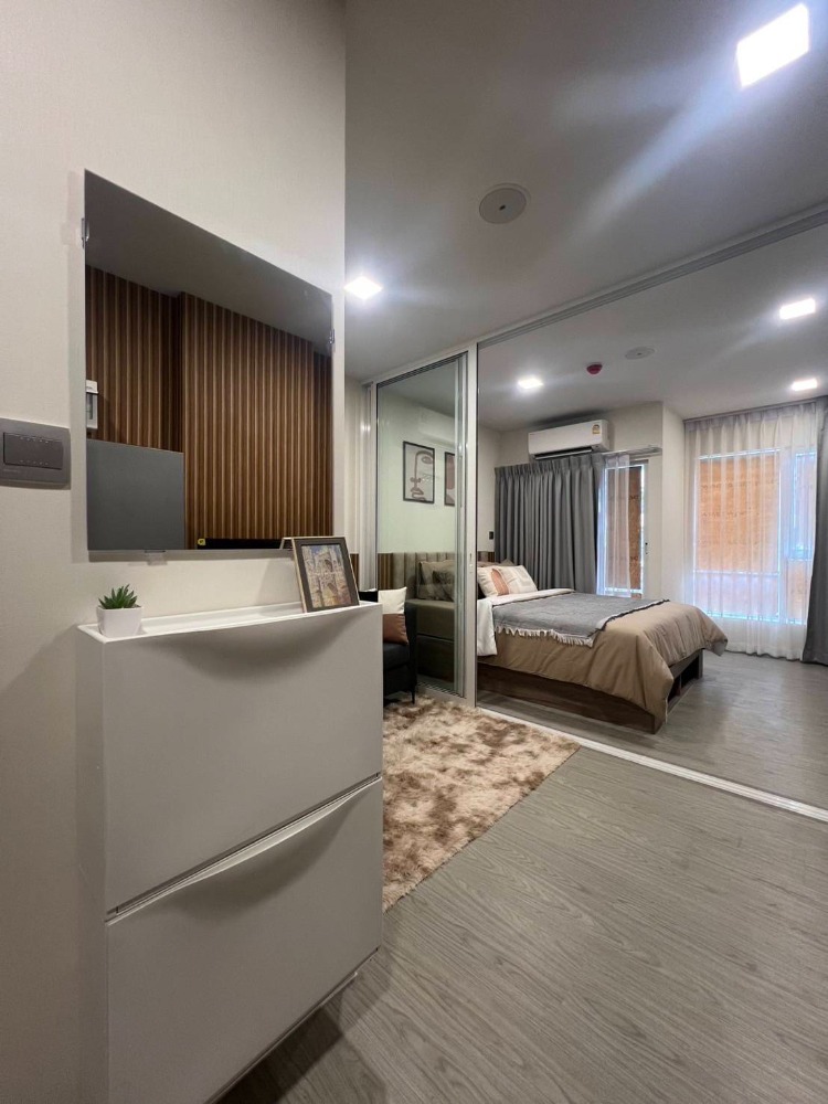 ให้เช่าคอนโดปทุมธานี รังสิต ธรรมศาสตร์ : ให้เช่า Kave Town Island 1 Bedroom ขนาด 24.50 ตรม พร้อมอยู่ เฟอร์นิเจอร์ครบ  ตึก E  ชั้น 5