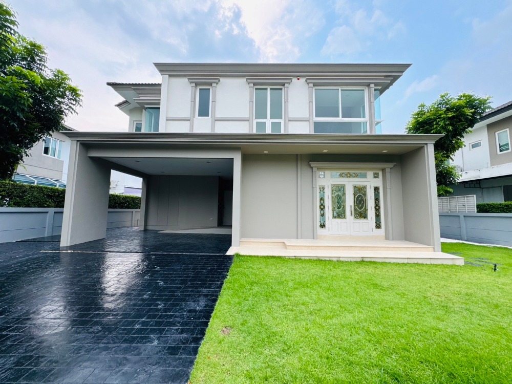 For SaleHousePinklao, Charansanitwong : Single house for sale, The Grand Pinklao, 4 bedrooms, 4 bathrooms, 4 parking spaces, on 100 sq m of land, convenient transportation, on the main road, Pinklao-Boromratchonnanee