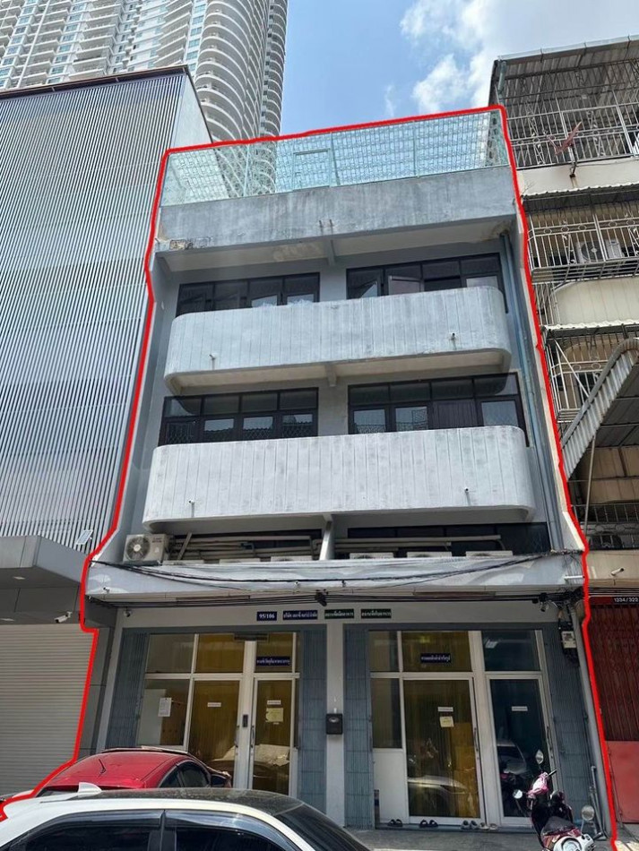 For RentShop HouseRama3 (Riverside),Satupadit : Commercial building for rent, 4 floors (2 rooms), Rama 3, Yannawa