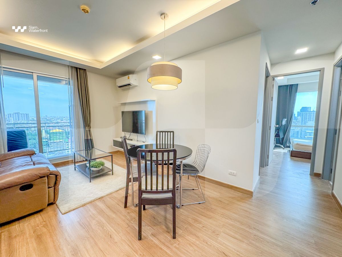 For SaleCondoRama9, Petchburi, RCA : 🔥For Sale, Below market price🔥THRU THONGLOR 2 bedrooms/2 bathrooms, 62sqm, corner room, 22nd floor, good location near Thonglor, on Petchburi Road