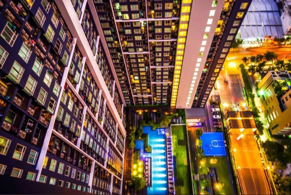 For RentCondoOnnut, Udomsuk : Beautiful room, high floor, for rent, 1 bedroom, 1 bathroom, The Base Sukhumvit 77