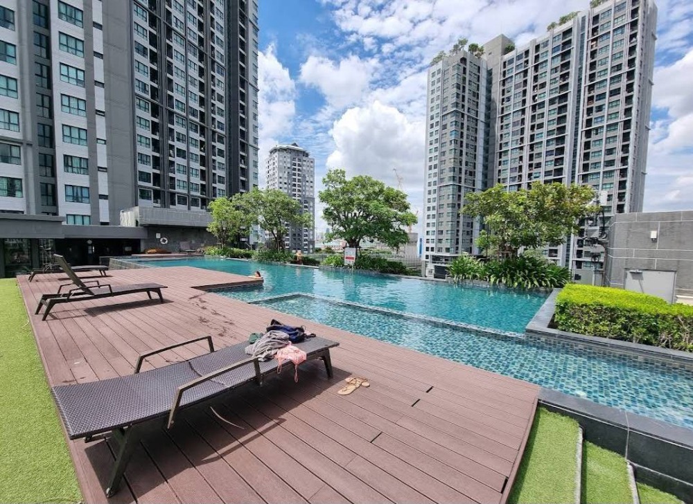 For RentCondoOnnut, Udomsuk : Beautiful room, high floor, for rent, 1 bedroom, 1 bathroom, The Base Sukhumvit 77