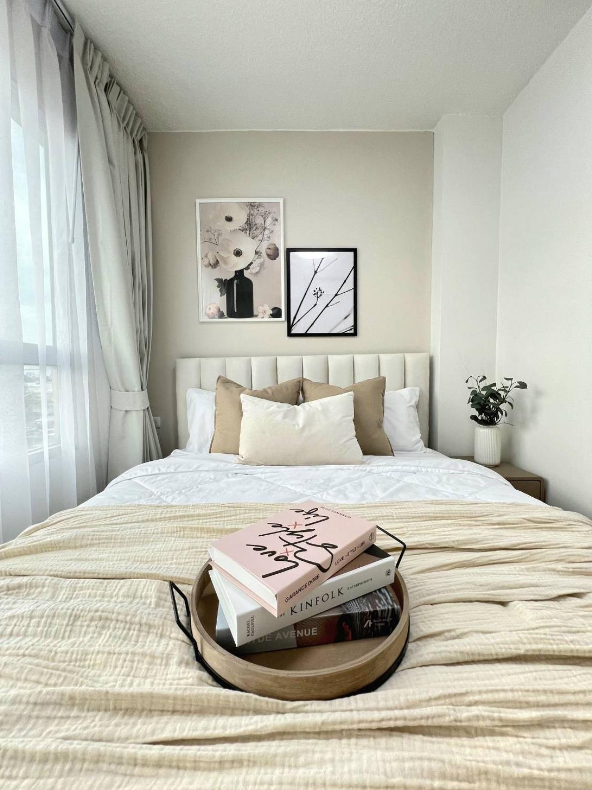 For SaleCondoLadkrabang, Suwannaphum Airport : ⚠️Huh? [[💥Installment 5,000.-💥]] Installment is cheaper. Why rent?? ((🏡Lumpini Ville On Nut-Lat Krabang 2)) Newly decorated 🎁With electrical appliances, full furniture in the room. Hurry up and be the owner before anyone else. ☎️Contact us now🎉🎉🎉