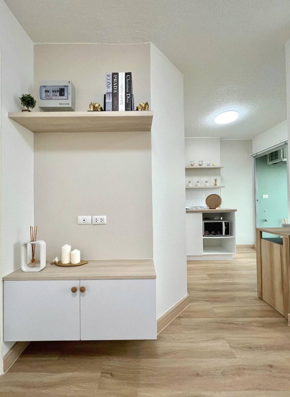 For SaleCondoLadkrabang, Suwannaphum Airport : ⚠️Huh? [[💥Installment 5,000.-💥]] Installment is cheaper. Why rent?? ((🏡Lumpini Ville On Nut-Lat Krabang 2)) Newly decorated 🎁With electrical appliances, full furniture in the room. Hurry up and be the owner before anyone else. ☎️Contact us now🎉🎉🎉