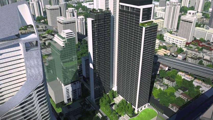 ขายคอนโดวิทยุ ชิดลม หลังสวน : Noble Ploenchit 2 ห้องนอน ห้องมุม