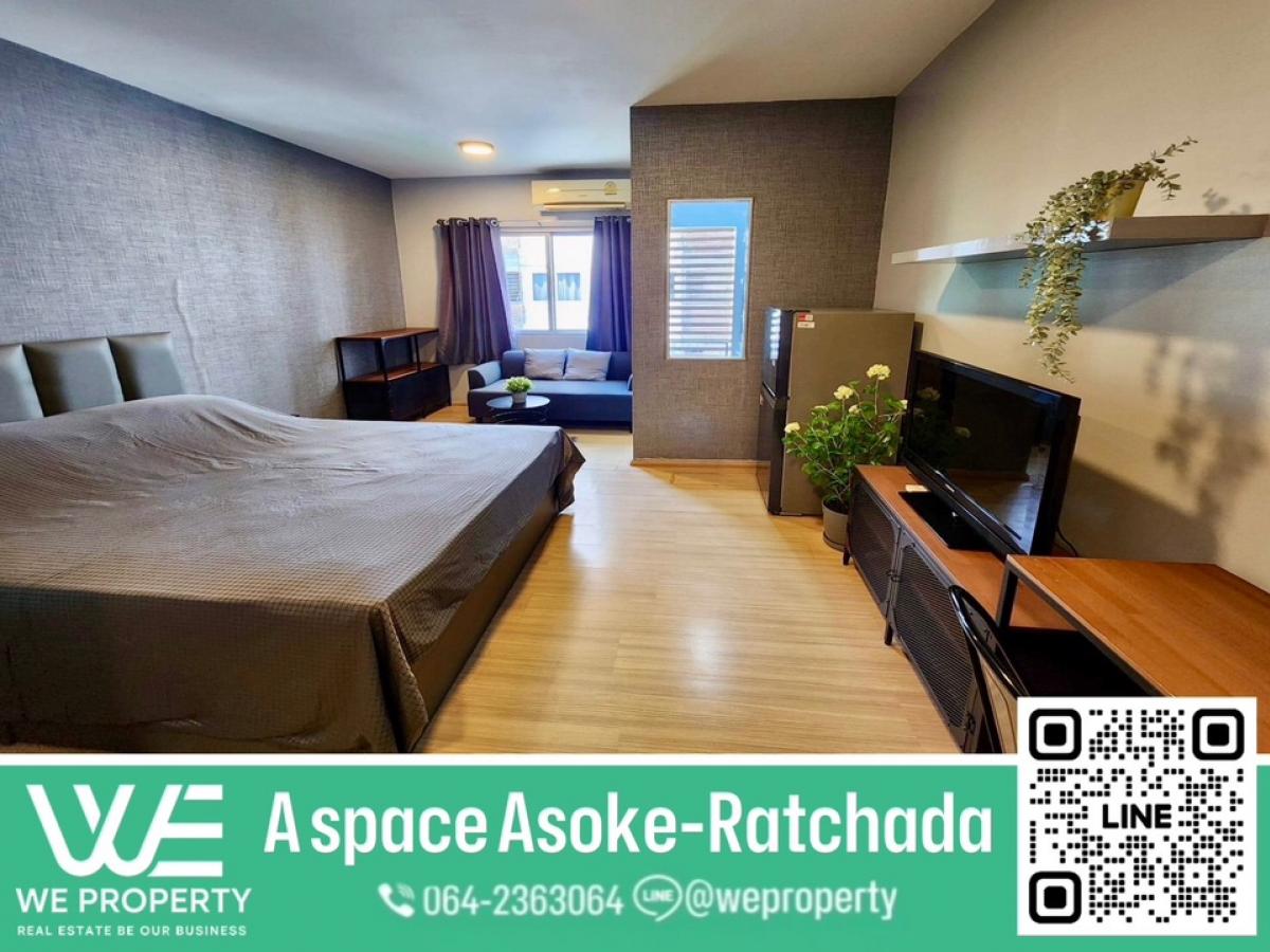 For SaleCondoRama9, Petchburi, RCA : North, beautiful room, good price⭐️A space Asoke-Ratchada