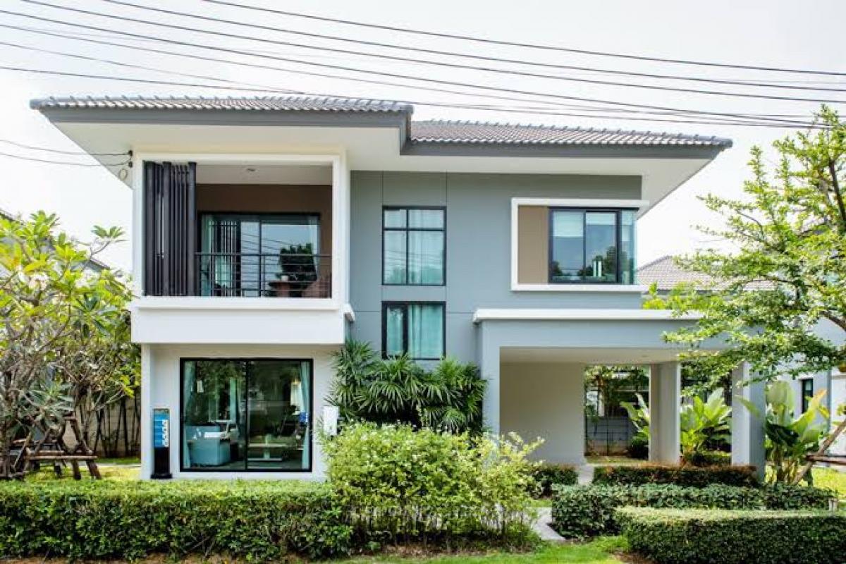 For RentTownhomePathum Thani,Rangsit, Thammasat : Salila🚩 🏡2-storey single house with furniture, near Rangsit University, convenient transportation, near the Red Line, Lak Hok Station