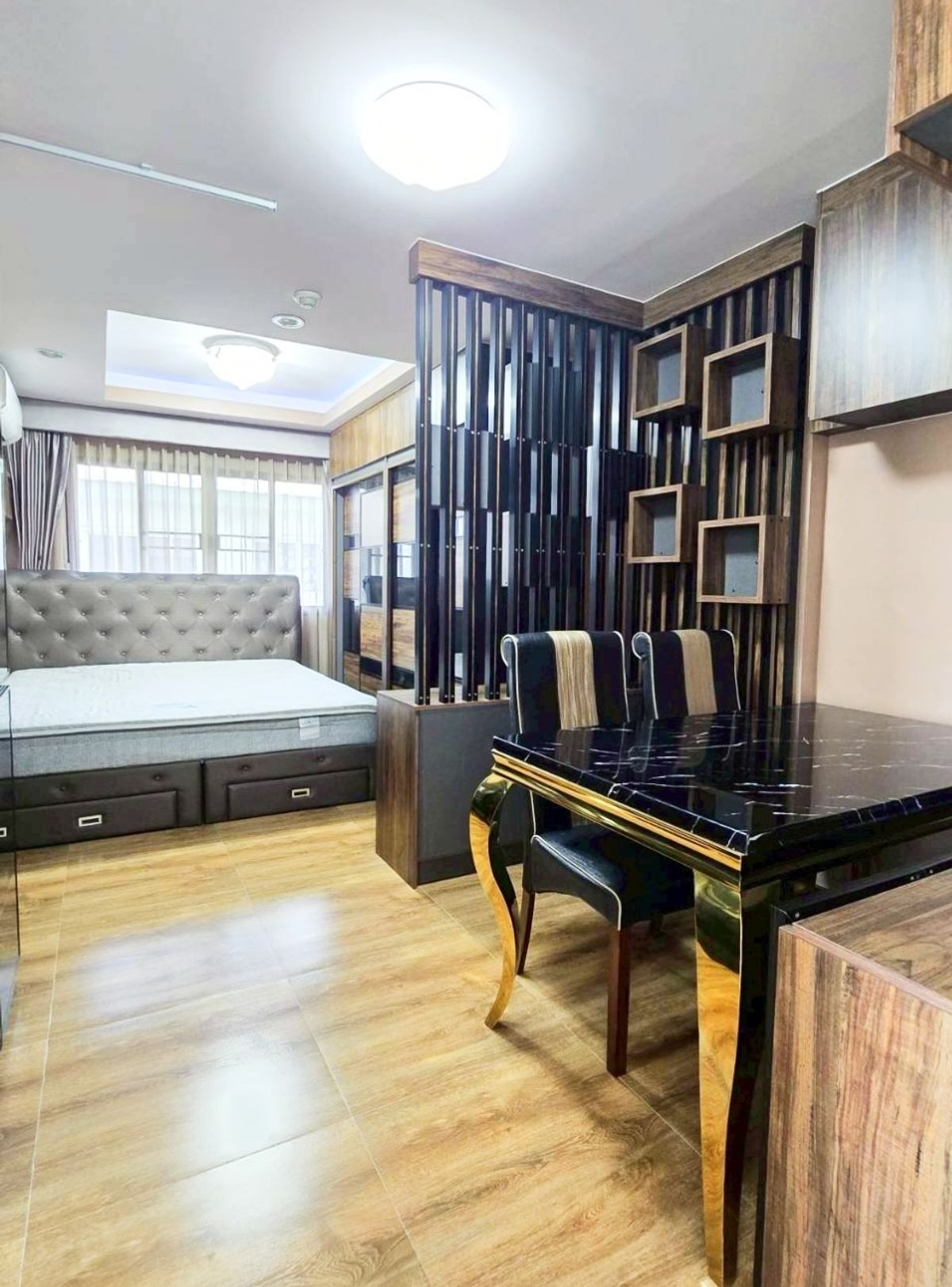 For SaleCondoNawamin, Ramindra : Beautiful room, cheap price!! Lumpini Condo Town Ramintra - Lak Si, newly decorated throughout the room, well built-in, the most beautiful in the project, area 26 sq m., 8th floor, free!!! Give everything as shown in the picture, just bring your bag and m