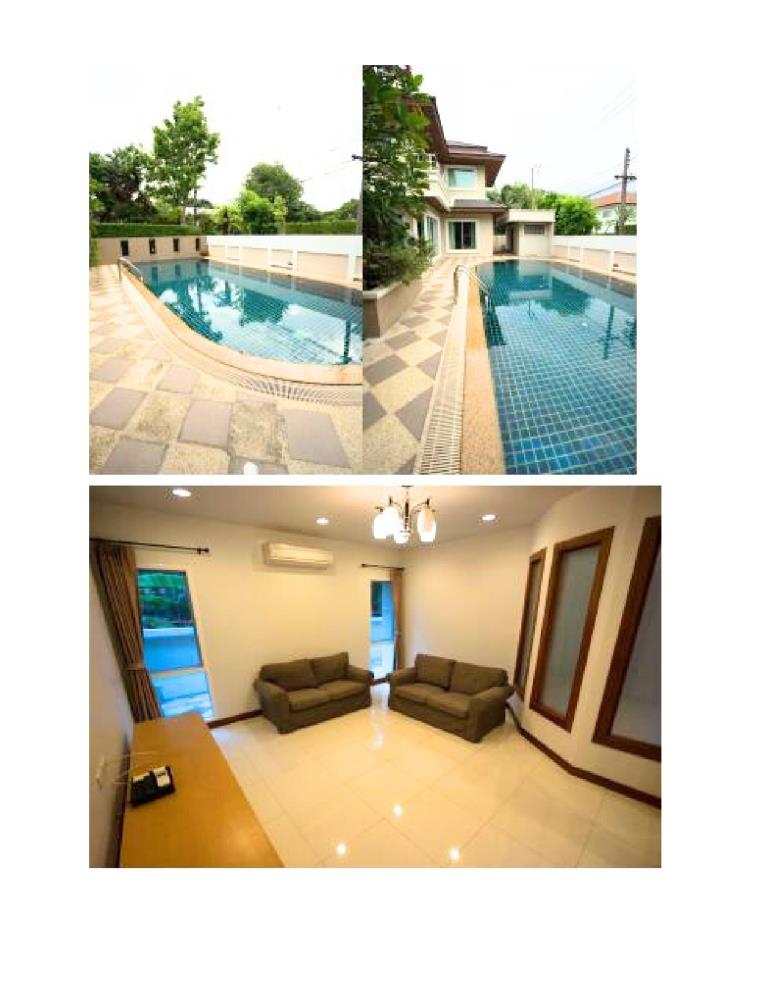 For RentHousePattanakan, Srinakarin : Newly Renovated House 5 BR 6 BA with private pool, big garden in Mooban Panya