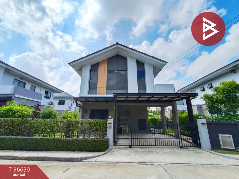 For SaleHouseMin Buri, Romklao : Single house for sale, Perfect Park Village, Suvarnabhumi, Phase 5, ready to move in