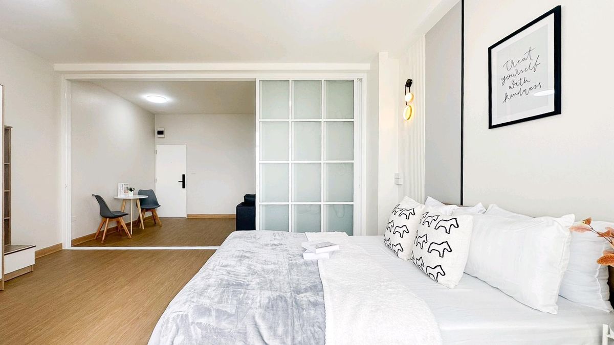 For SaleCondoPattanakan, Srinakarin : Very big room, special price‼️Good location, on Pattanakarn Road, beautifully decorated 