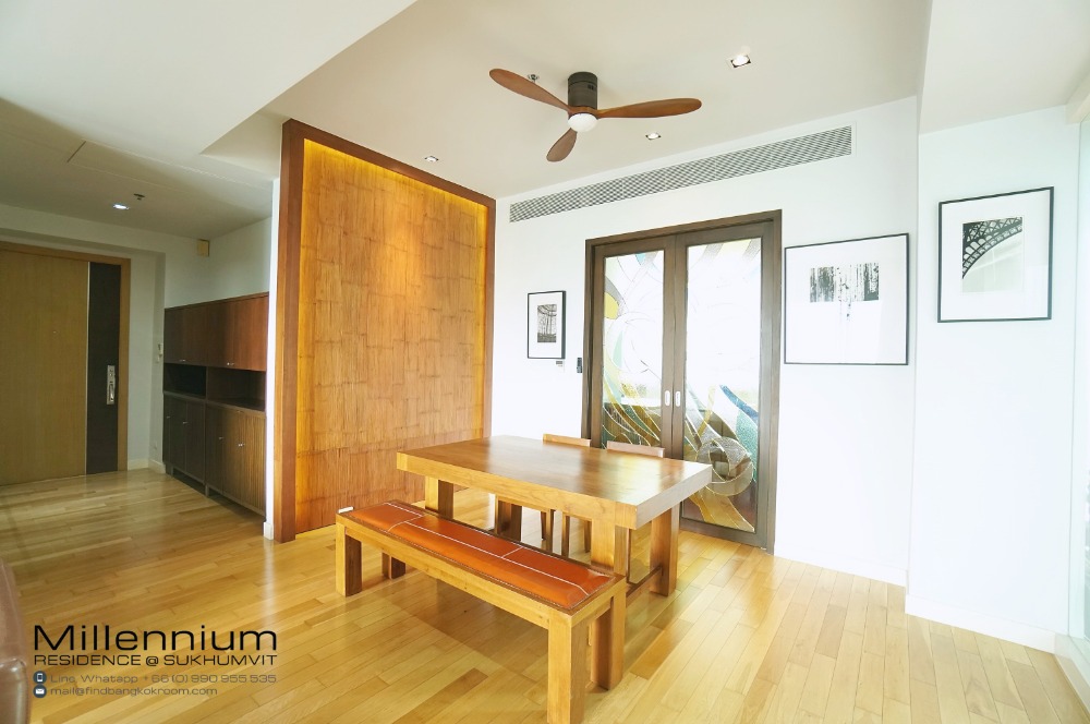 ขายคอนโดสุขุมวิท อโศก ทองหล่อ : ขายคอนโดหรู 2 ห้องนอน สุขุมวิท ที่ Millennium Residence