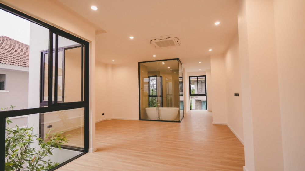 For SaleHouseOnnut, Udomsuk : For sale: The Shade 101, 3.5-storey twin house with swimming pool, house in the heart of Sukhumvit 101, Soi Punnawitthi 29, starting at 16.9 million baht*