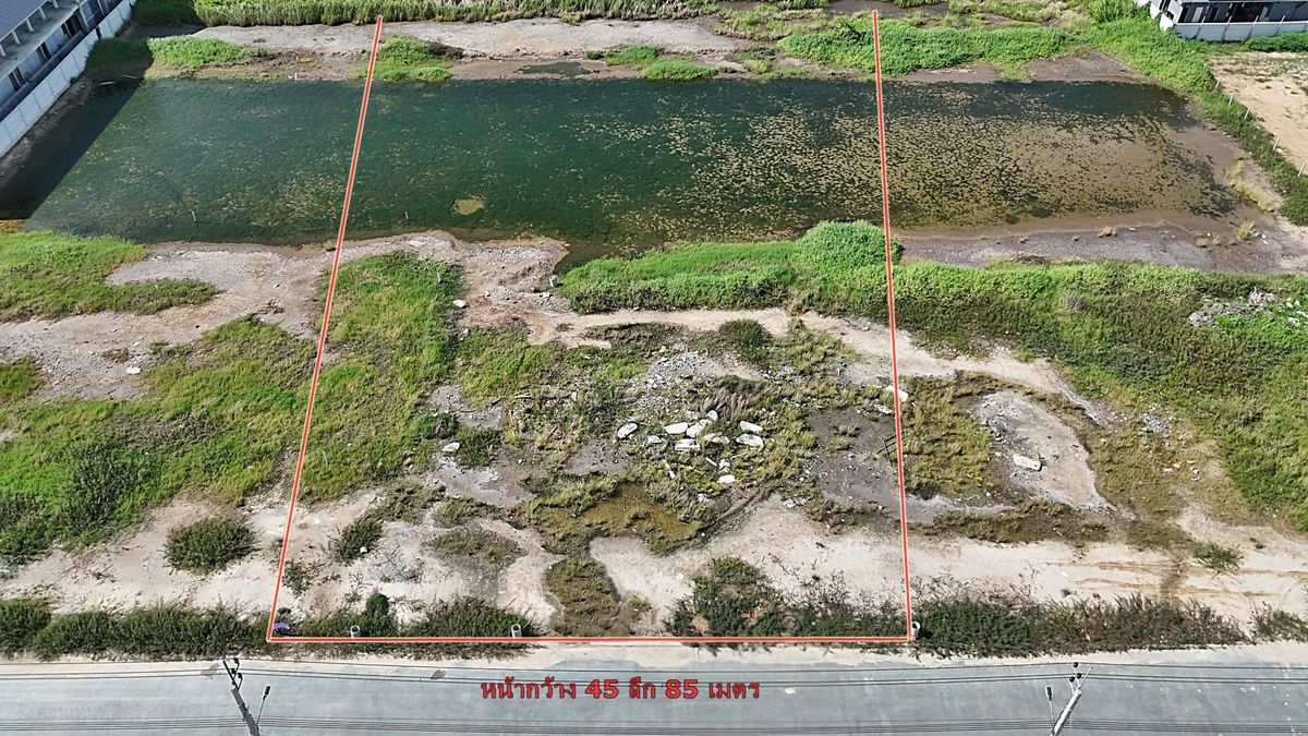 For RentLandSamut Prakan,Samrong : Land for rent, Bang Pu 113, area 2 rai 2 ngan, Soi Wat Rat Bamrung, near Suvarnabhumi Canal Road
