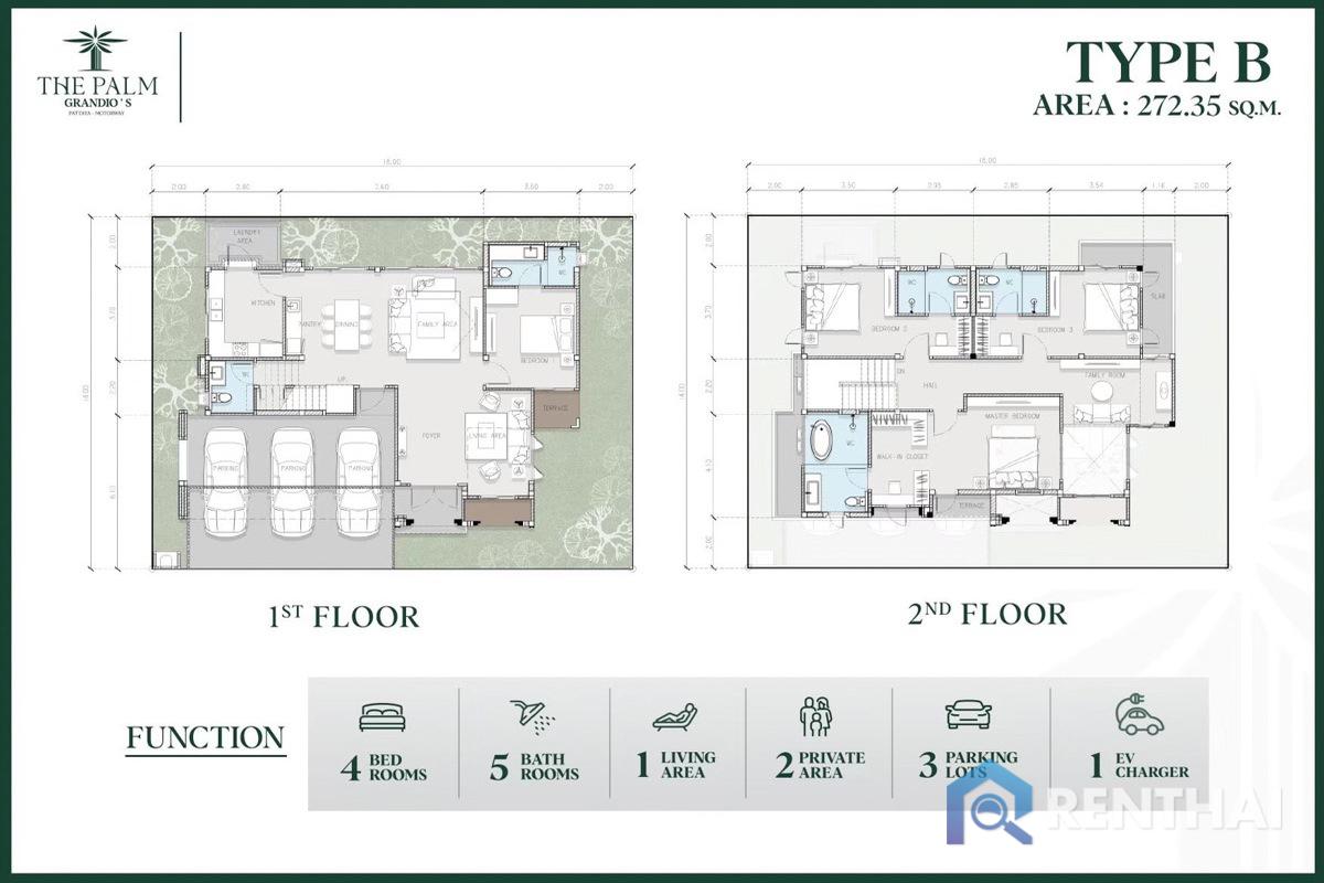 For sale house 4 bedrooms at The Palm Grandio's Livinginsider