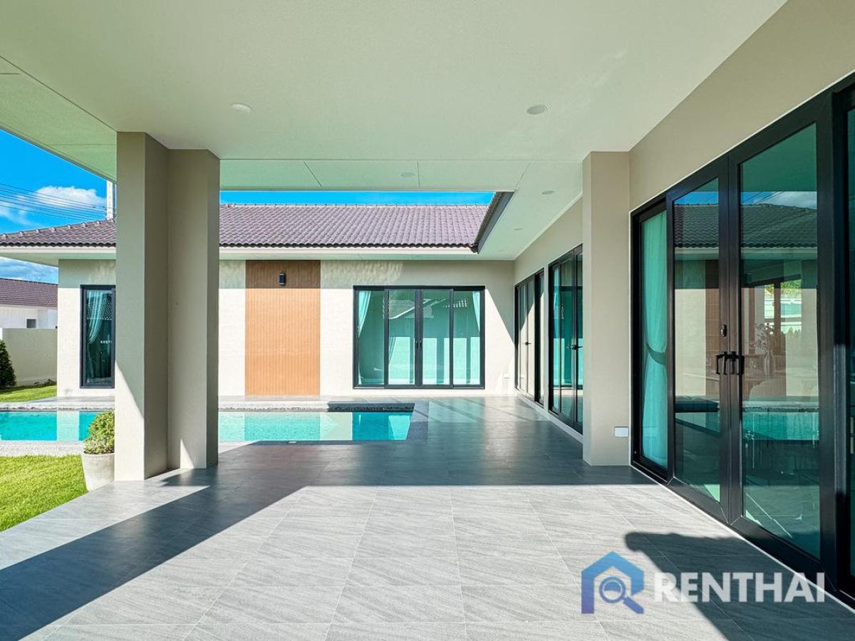 For SaleHousePattaya, Bangsaen, Chonburi : Special offer 3-Bedroom, 4-Bathroom Pool Villa in Pattaya