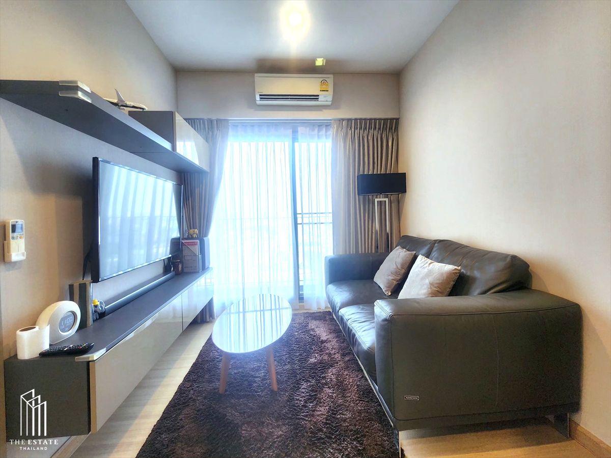 ขายคอนโดอ่อนนุช อุดมสุข : For sale Whizdom Connect ห้องหน้ากว้าง ทิศใต้วิวเมืองและแม่น้ำเจ้าพระยา พื้นที่ใช้สอยเยอะ 38.47 sq.m. 1 bedroom @6.3MB
