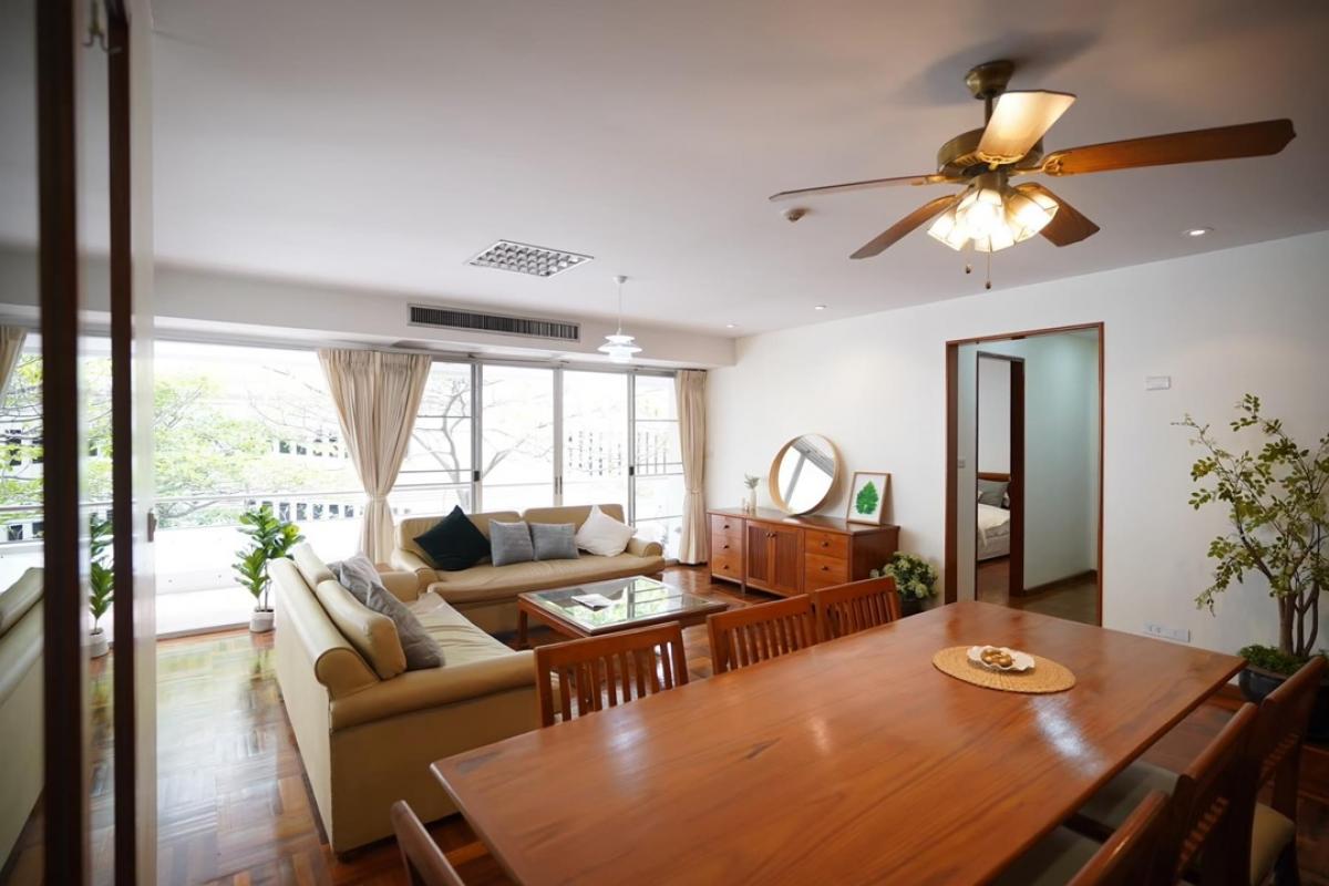 ให้เช่าคอนโดสุขุมวิท อโศก ทองหล่อ : 📢👇Huge size petfriendly unit for 2 beds in Em District area , long big balcony, no weight limit for dog