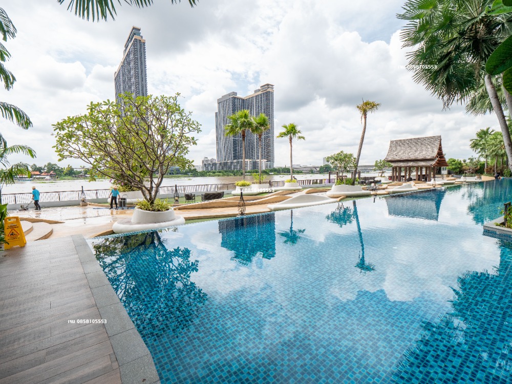 ขายคอนโดนนทบุรี บางใหญ่ บางบัวทอง : ขายคอนโดสไตล์รีสอร์ท ราคาถูกมากๆ ติดริมแม่น้ำเจ้าพระยา คอนโด เมโทรลักซ์ ริเวอร์ฟร้อนท์ รัตนาธิเบศร์ ห้องแบบ combined room ขนาด 58.1 ตรม. 2 ห้องนอน 2 ห้องน้ำ ราคาขายดีที่สุดในโครงการ