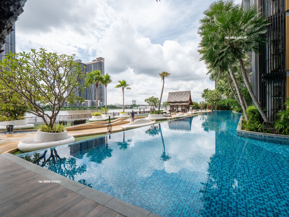 ขายคอนโดนนทบุรี บางใหญ่ บางบัวทอง : ขายคอนโดสไตล์รีสอร์ท ราคาถูกมากๆ ติดริมแม่น้ำเจ้าพระยา คอนโด เมโทรลักซ์ ริเวอร์ฟร้อนท์ รัตนาธิเบศร์ ห้องแบบ combined room ขนาด 58.1 ตรม. 2 ห้องนอน 2 ห้องน้ำ ราคาขายดีที่สุดในโครงการ
